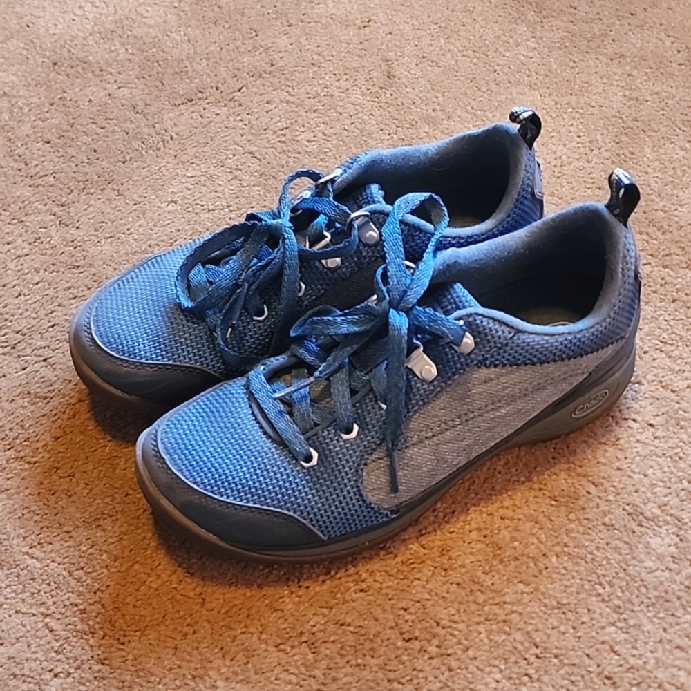 Chaco Shoes - Kanarra Blue Lace-up Hybrid Sneakers - Womens Size 7 - Like New